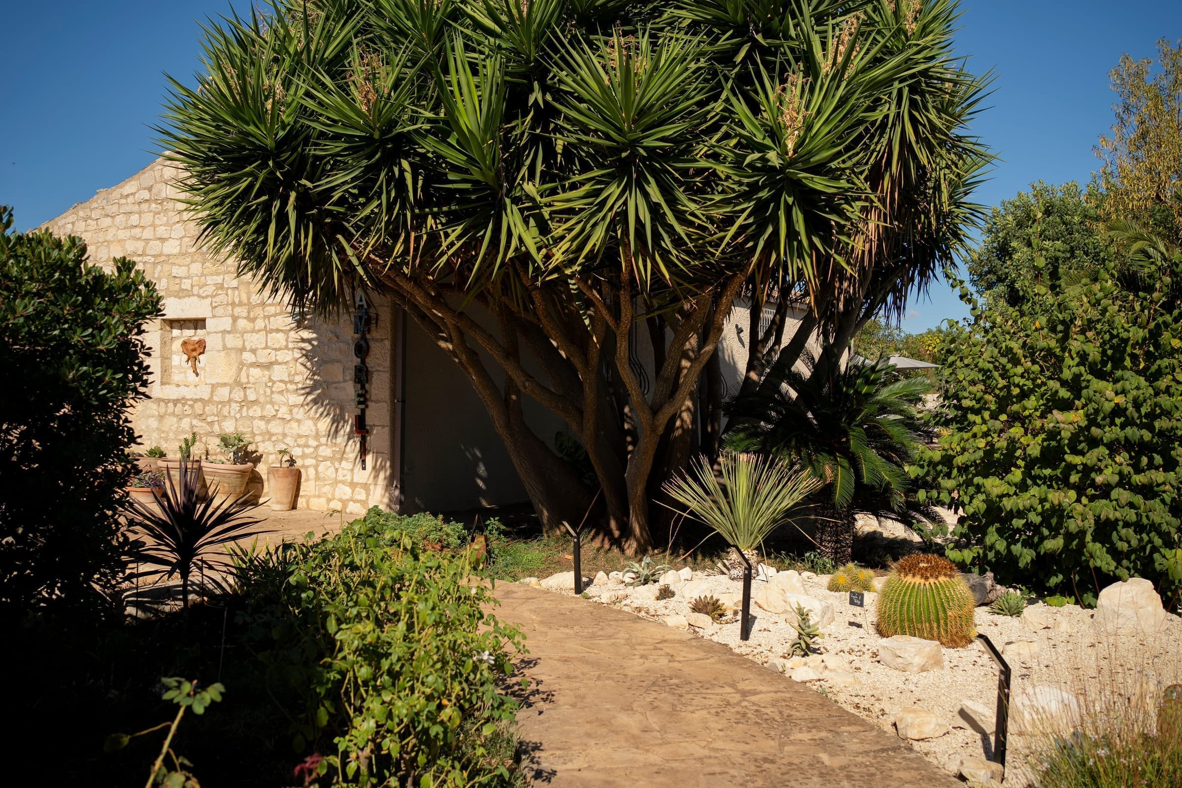 Alfresco dining area perfect for Sicilian meals under the stars